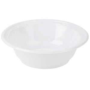 Dart 5 oz. White Plastic Bowl, 125 per package - Thebestpartydeals