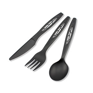 Compostable Heavy Duty Black Cutlery - Case - Thebestpartydeals