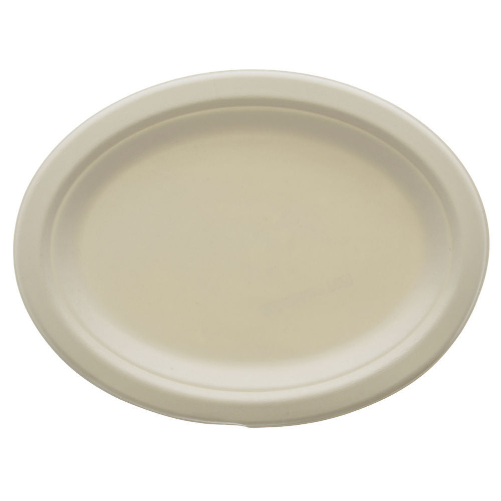 Stalkmarket Compostable Large Oval Platter - case - Thebestpartydeals