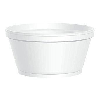 8oz Squat Foam Bowl, 50 per package - Thebestpartydeals