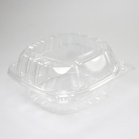 Dart C57PST1 ClearSeal Sandwich 6" x 5.8" x 3" Clear Plastic Food Container, 125 per package - Thebestpartydeals