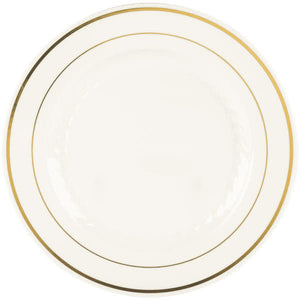 Silver Splendor 10" Dinner Plate, 12 per Package - Thebestpartydeals