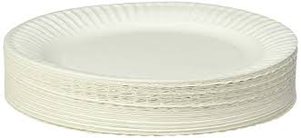9" uncoated paper plate, 1000 per case