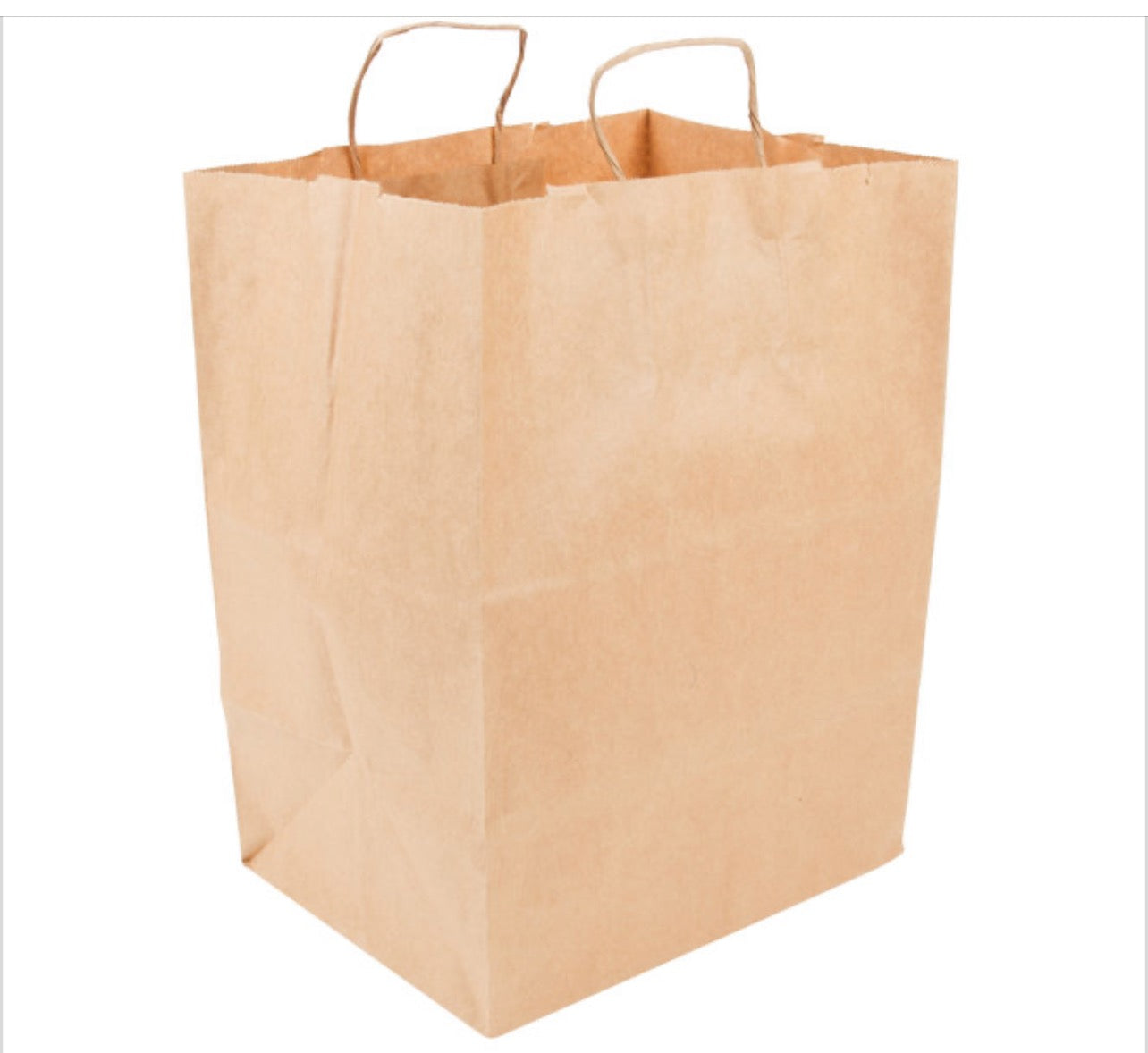 Brown Paper Shopping MISSY Bag With Handle