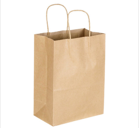 Brown Paper Shopping Bag With Handle