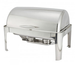 Winco 601 Full Size Chafer w/ Roll-top Lid & Chafing Fuel Heat - Thebestpartydeals
