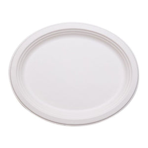 Stalkmarket Compostable Jumbo Oval Platter - case - Thebestpartydeals
