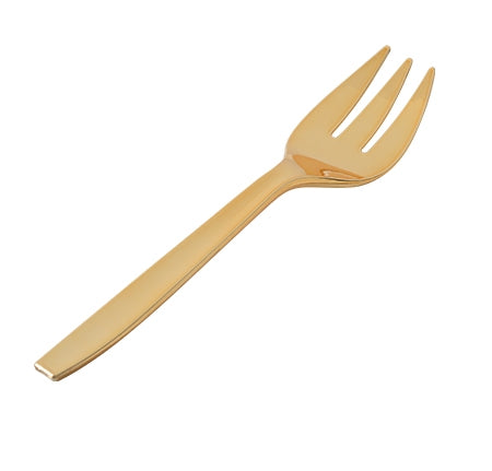 9" Gold Serving Forks, 5 per package - Thebestpartydeals