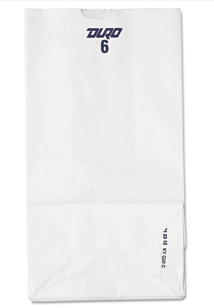 #6 White Paper Bag