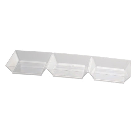 7.5" long rectangular sectional tray - 10 per package - Thebestpartydeals