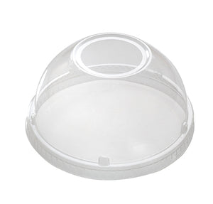 PET Dome lid with 1.75" hole - fits 12-24oz drinking cup - 1000 per case - Thebestpartydeals