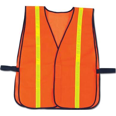 Orange safety vests - Packed 6 - Thebestpartydeals