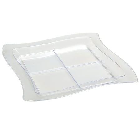 Tiny Tangents Tray (4 Sectional), 10 per package - Thebestpartydeals